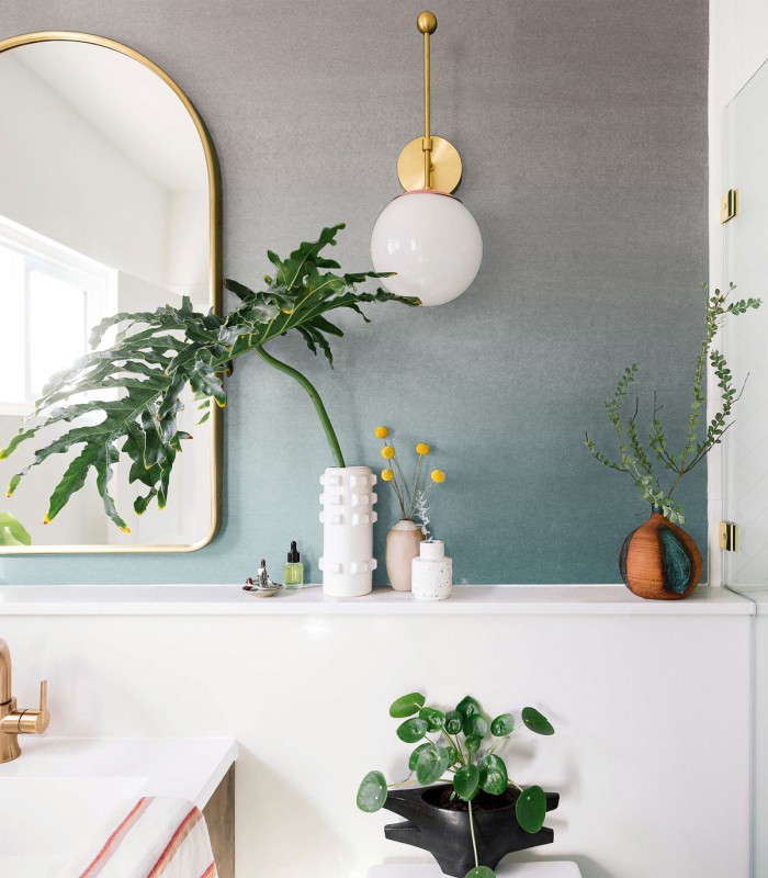 Turquoise Fogg wallpaper - Wallcolors  - Exclusive Wallpapers