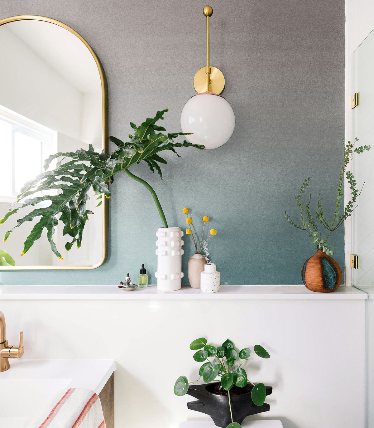 Turquoise Fogg wallpaper - Wallcolors  - Exclusive Wallpapers