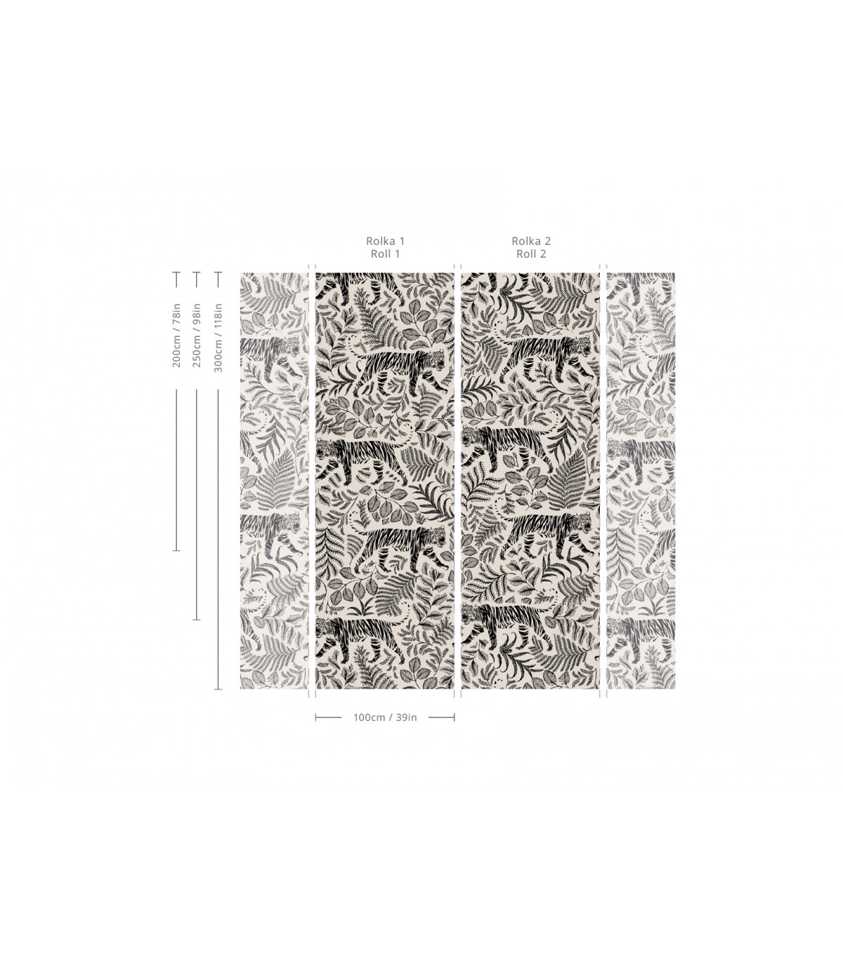 Camouflaged Tiger White wallpaper - Wallcolors  - Exclusive Wallpapers