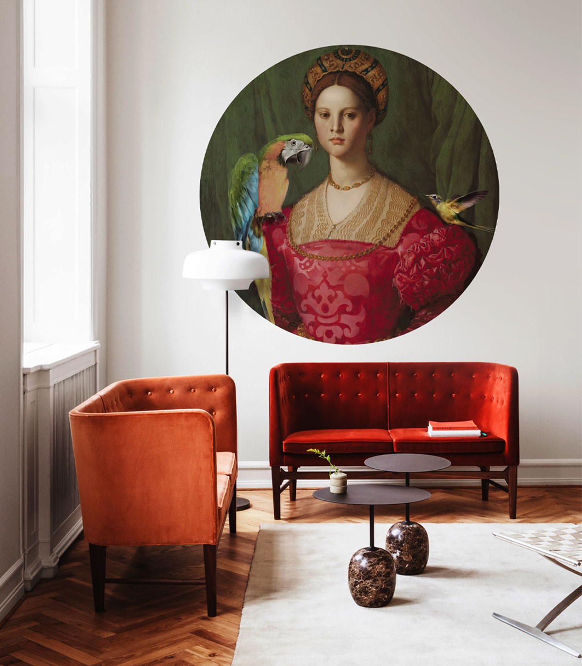 Dots Mother of Birds - Wallcolors  - Exclusive Wallpapers