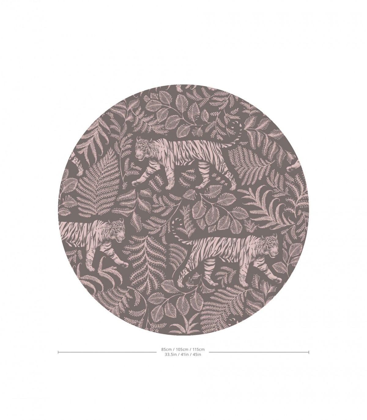 Dots Camouflaged Tiger Gray Pink - Wallcolors  - Exclusive Wallpapers