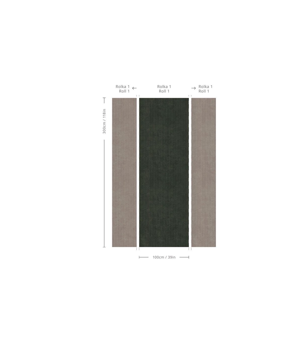 Herringbone green tapete - Wallcolors  - Exklusive Hintergrundbilder