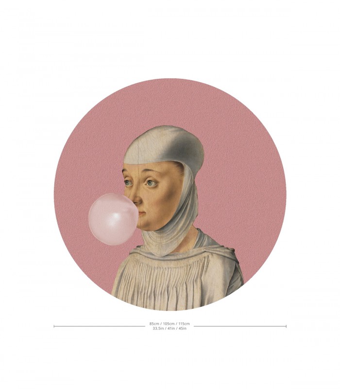 Dots Woman with Bubble Gum Pink