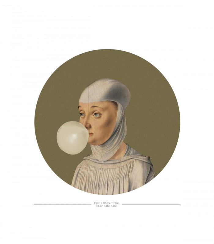 Dots Woman with Bubble Gum Olive